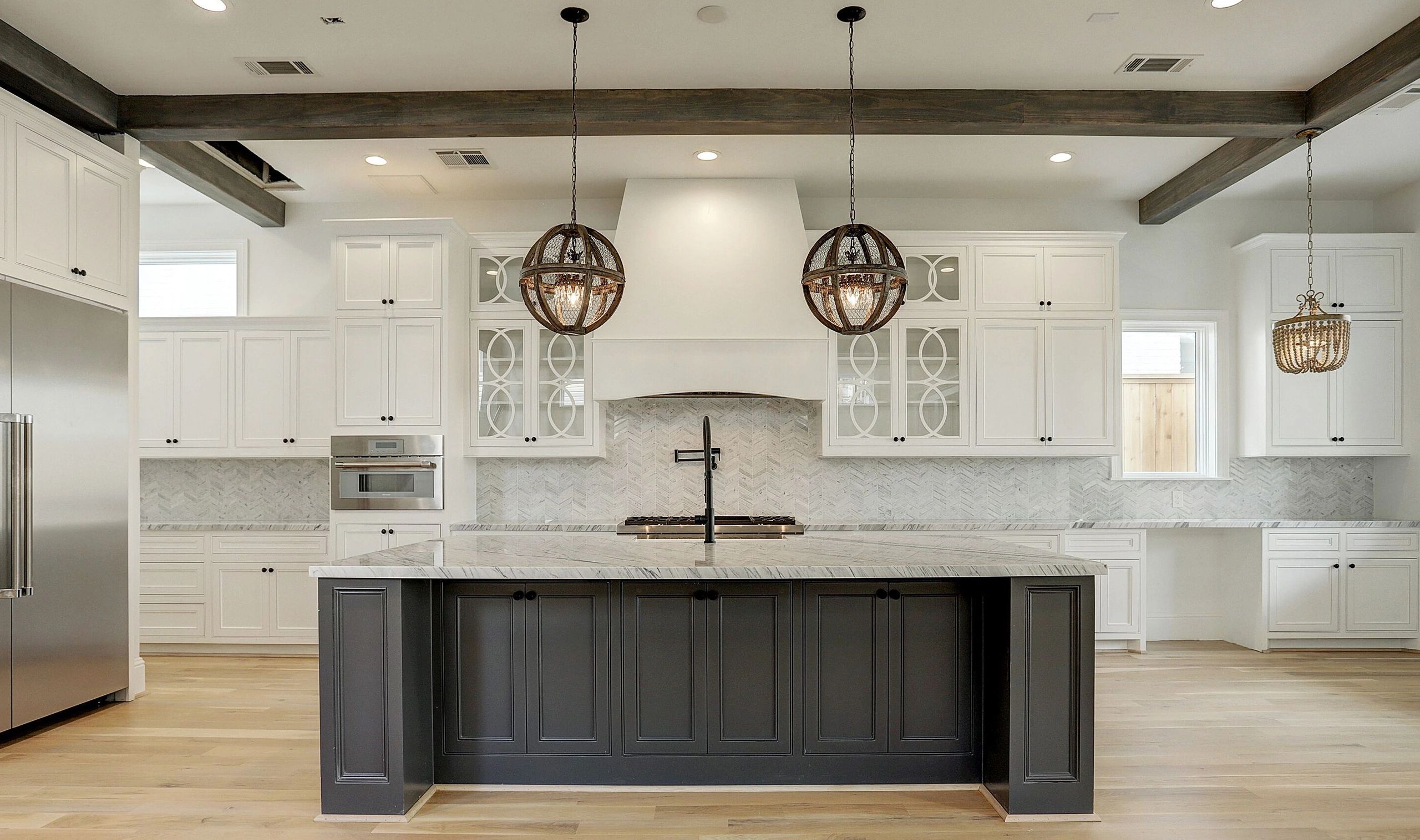 nebulous white kitchen wall